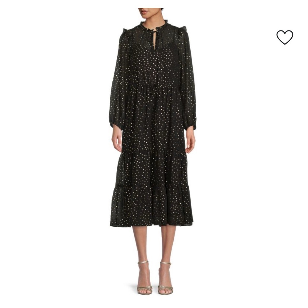 Black Polka Dot Women's Dress size 10